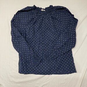 Gap brand long sleeved blouse with small white flowers